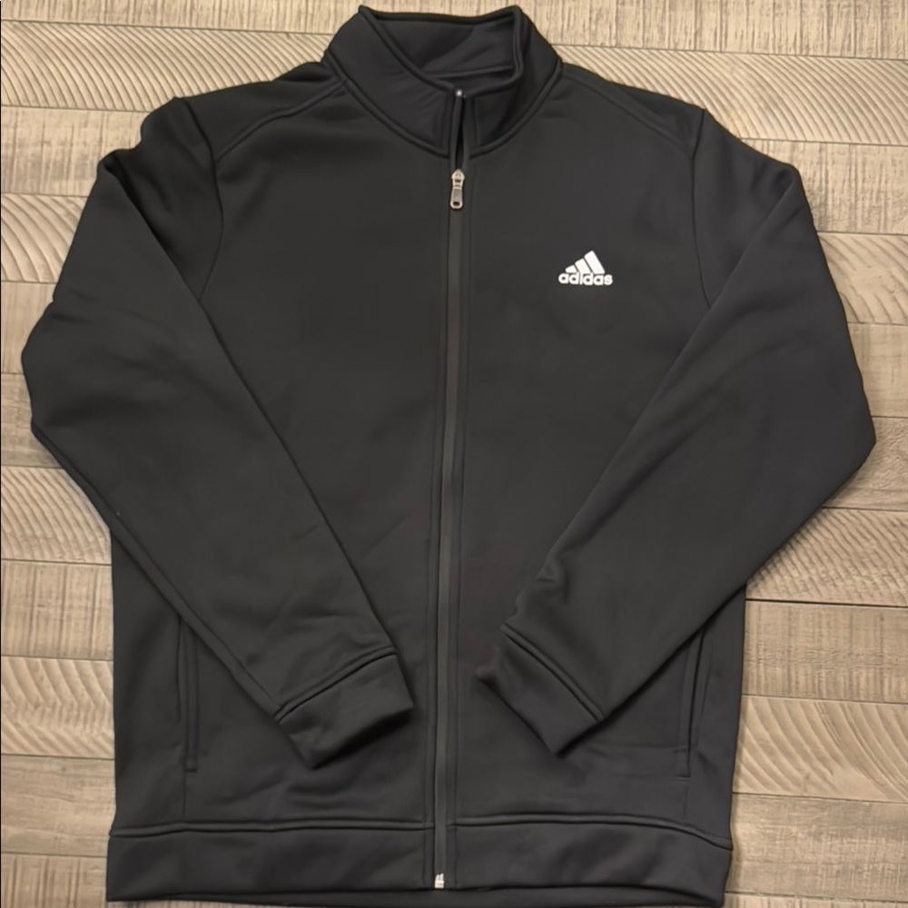 Adidas Golf Full Zip Black Sweatshirt Men’s Size Medium